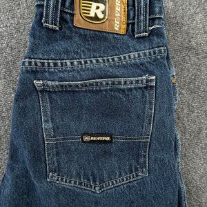REVERB Jeans Blue Hip Hop Denim Cotton Y2K Vintage Skater Baggy Unisex 27x23